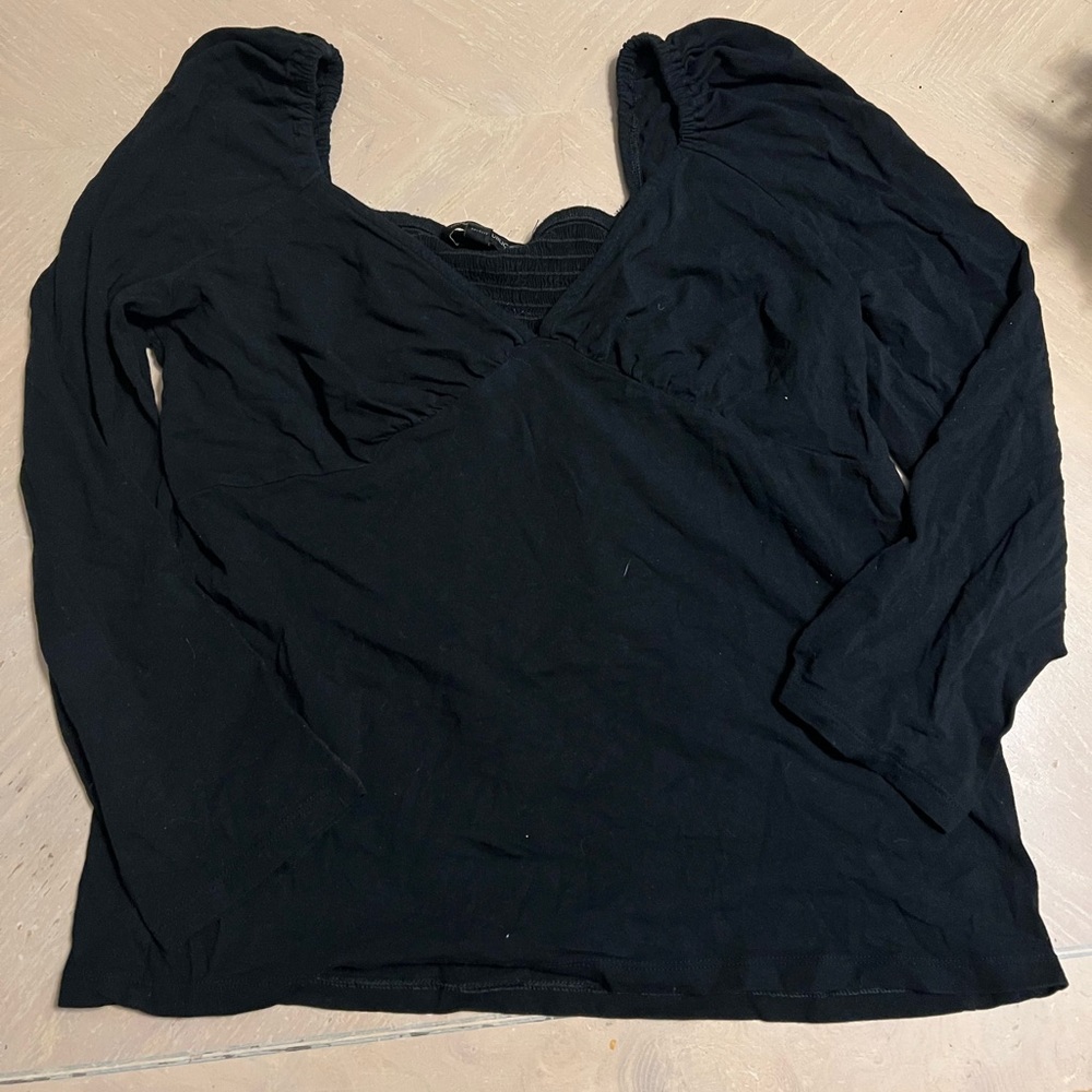 Banana Republic Black Long Sleeve Top